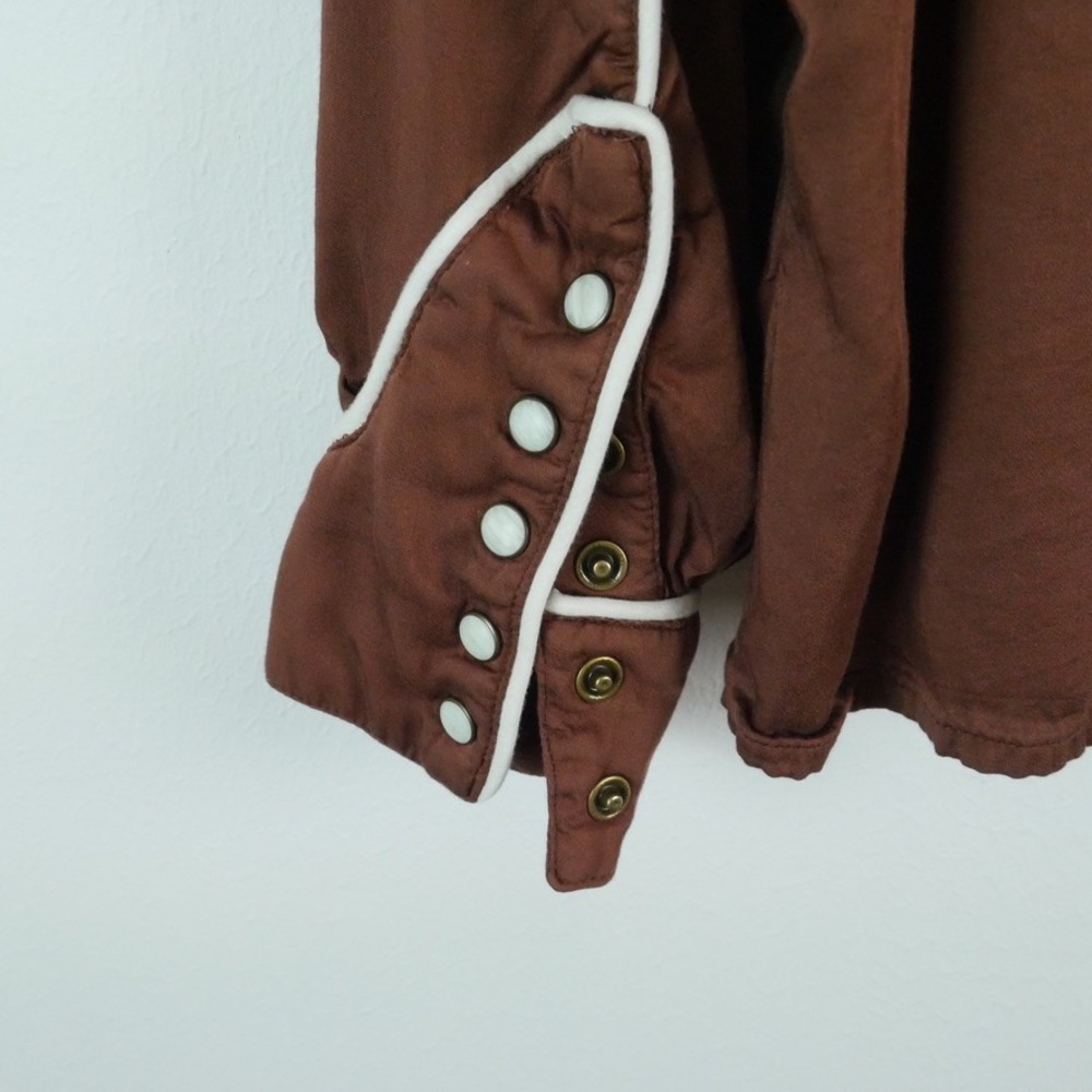 Sendero Provisions Dakota Pearl Snap Shirt Brown Western Floral Embroidered XL - Picture 10 of 10
